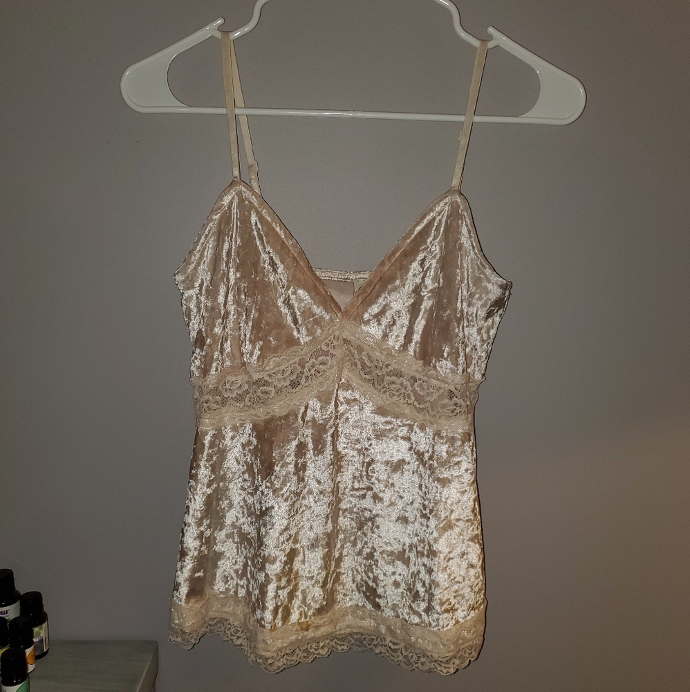 Pink Velvet Tank Top